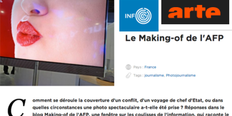 Arte, partenaire du blog Making-of de l’AFP